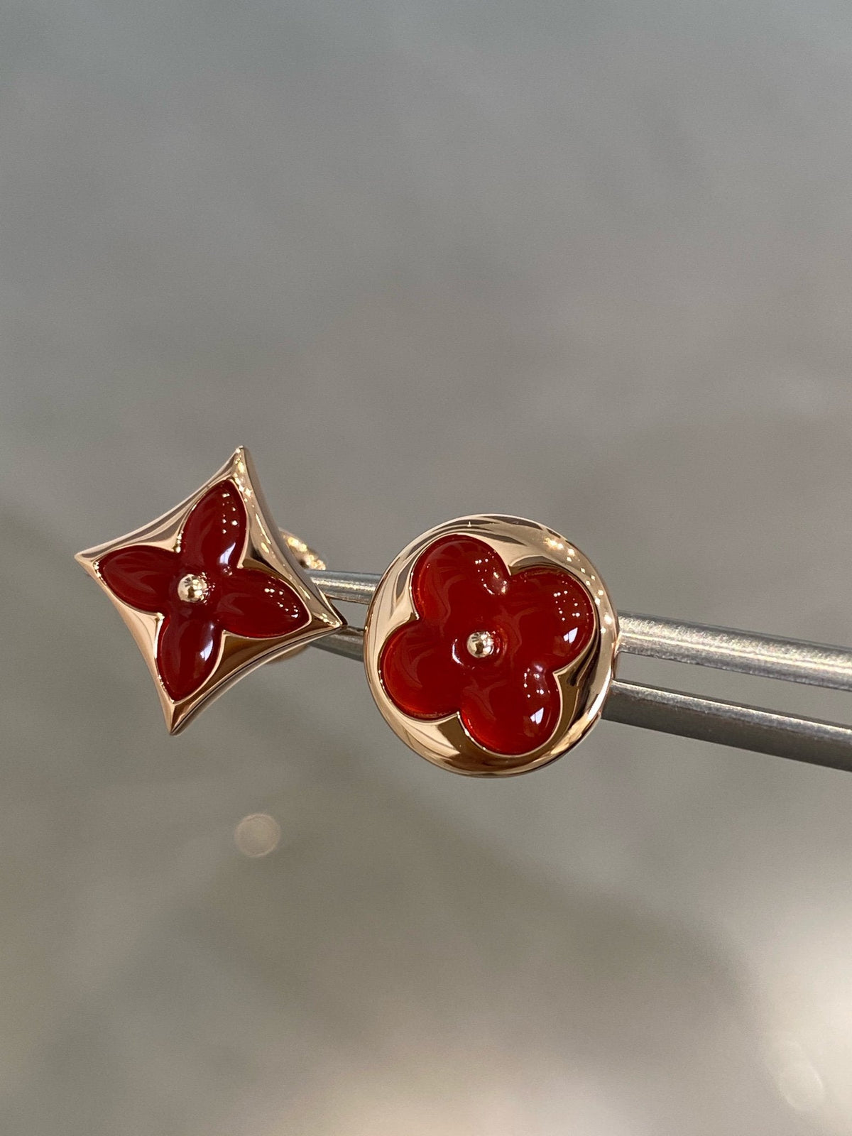 [Elowen jewelsry ]スター＆サン ピンクゴールド カーネリアン スタッドピアス