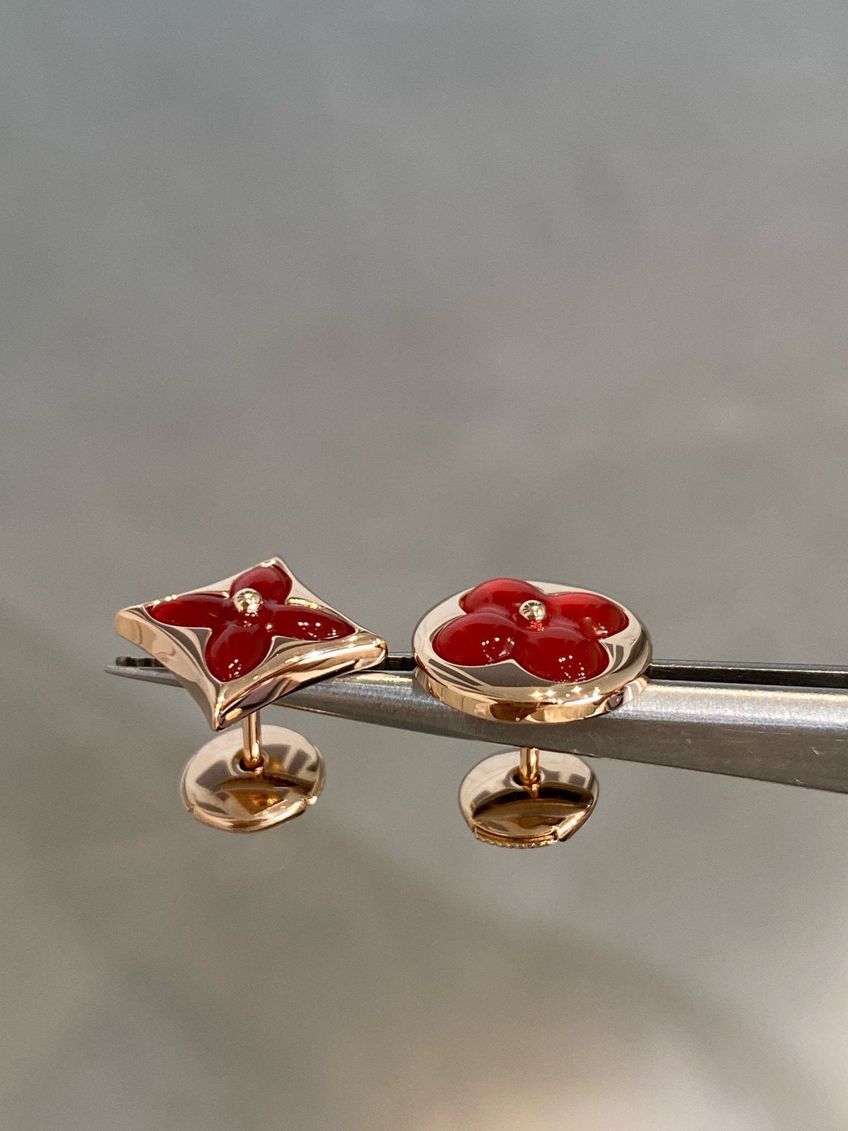 [Elowen jewelsry ]スター＆サン ピンクゴールド カーネリアン スタッドピアス