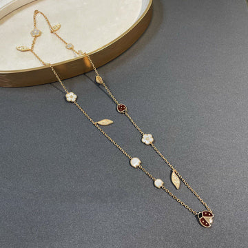 [Elowen Schmuck] LUCKY SPRING 15-MOTIV-HALSKETTE IN GOLD