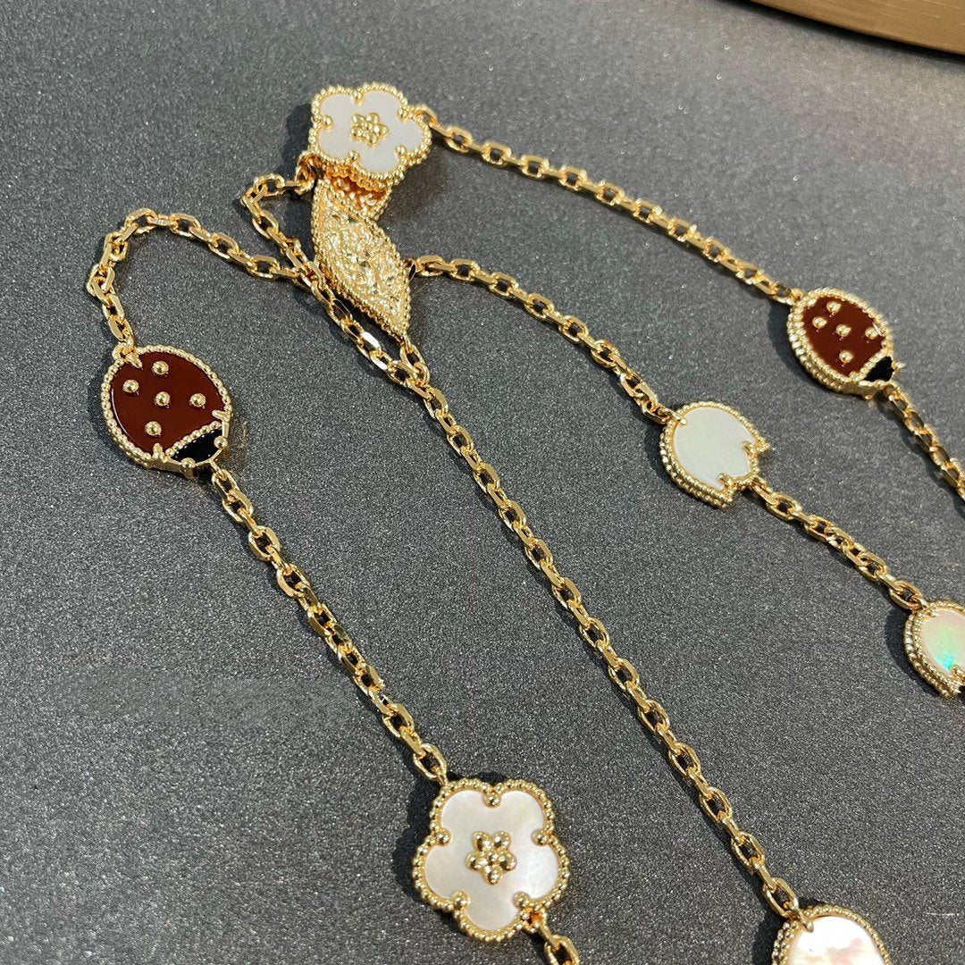 [Elowen Schmuck] LUCKY SPRING 15-MOTIV-HALSKETTE IN GOLD