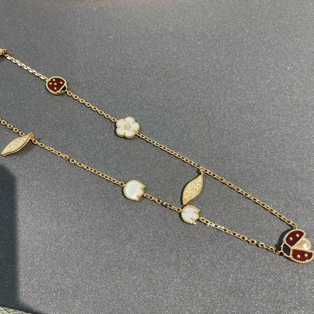 [Elowen Schmuck] LUCKY SPRING 15-MOTIV-HALSKETTE IN GOLD