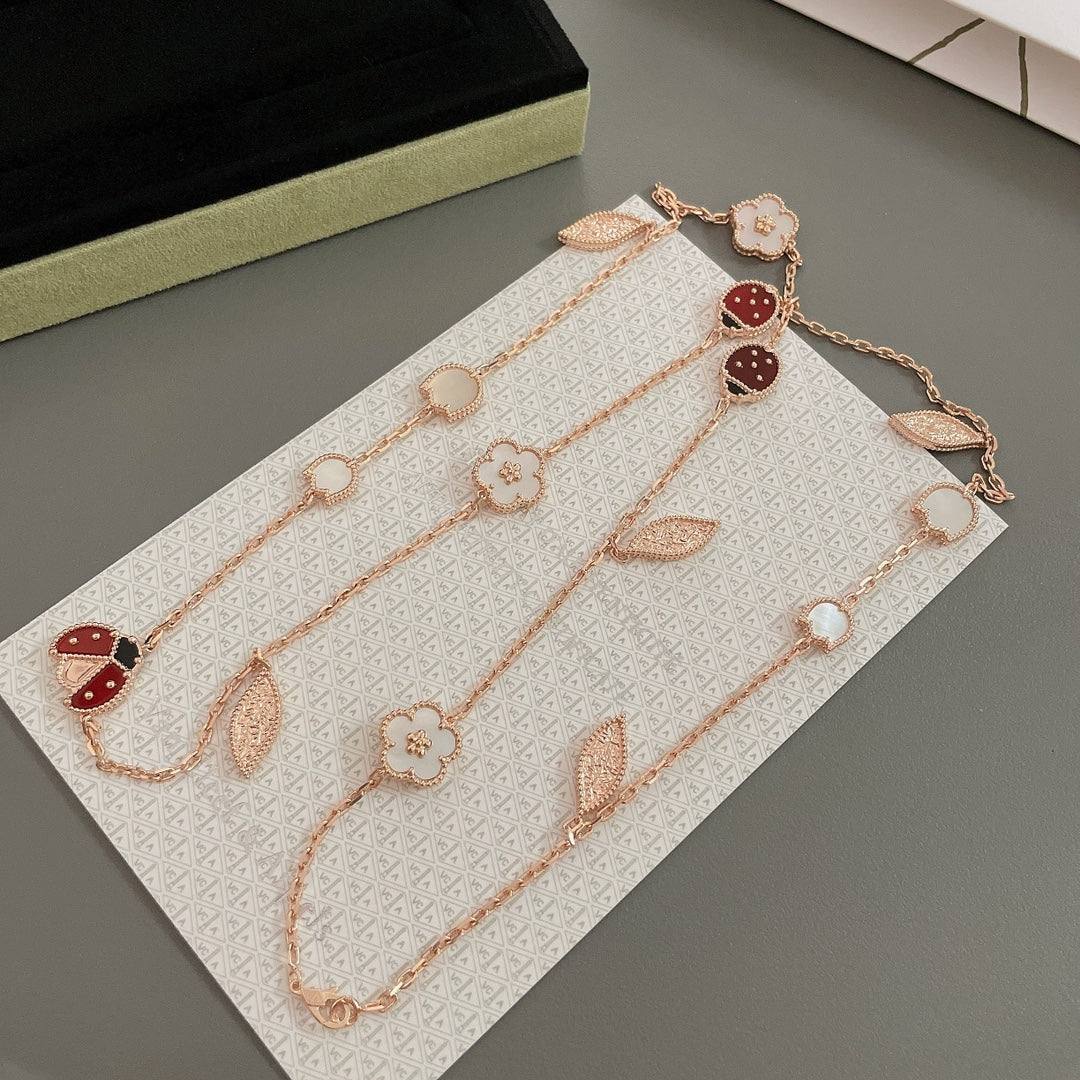 [Elowen Schmuck] LUCKY SPRING HALSKETTE MIT 15 MOTIVEN IN ROSEGOLD