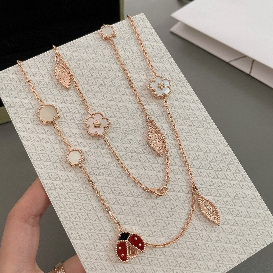 [Elowen Schmuck] LUCKY SPRING HALSKETTE MIT 15 MOTIVEN IN ROSEGOLD
