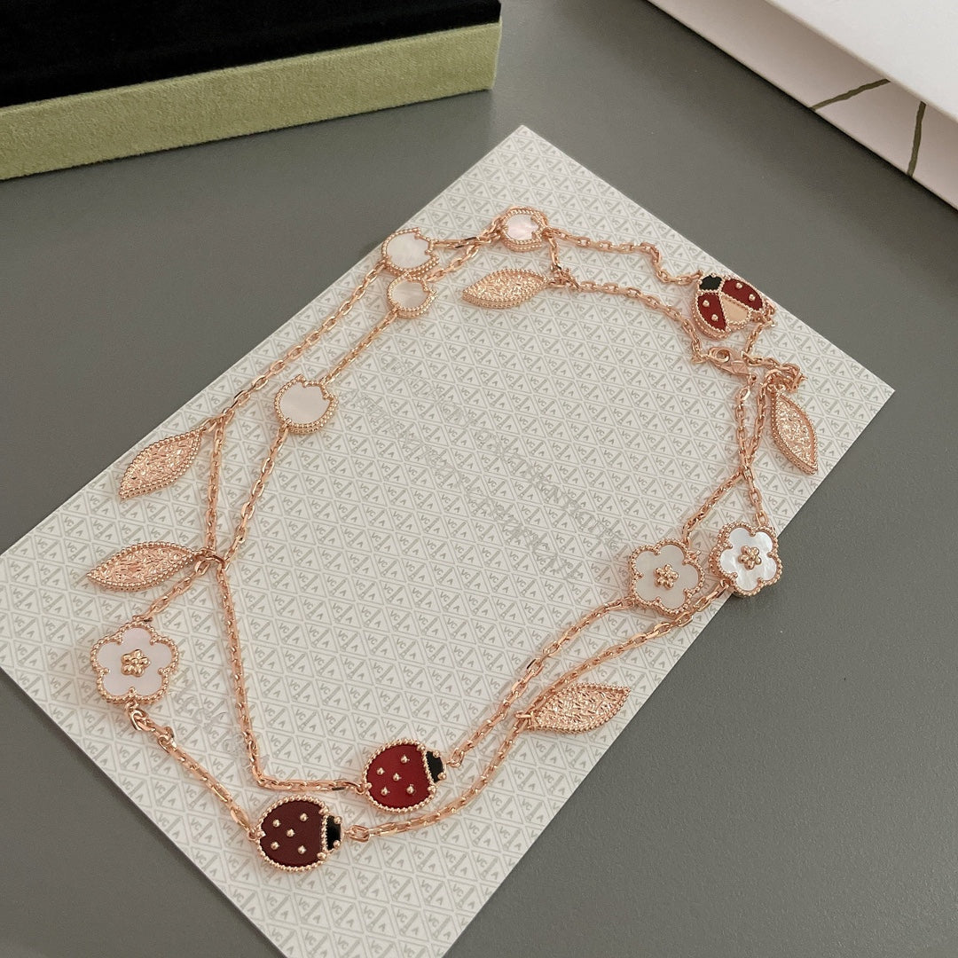 [Elowen Schmuck] LUCKY SPRING HALSKETTE MIT 15 MOTIVEN IN ROSEGOLD