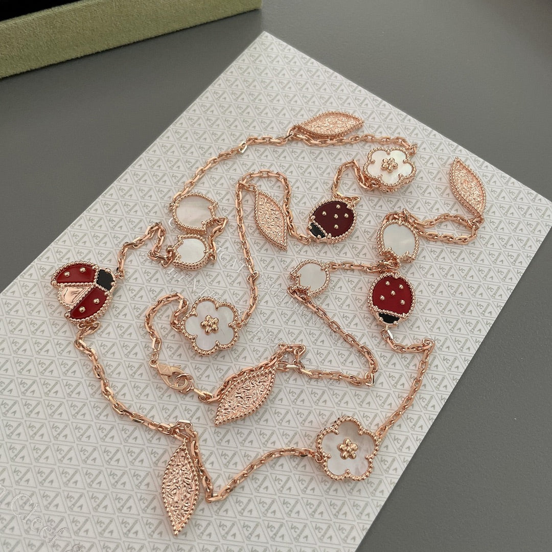[Elowen Schmuck] LUCKY SPRING HALSKETTE MIT 15 MOTIVEN IN ROSEGOLD