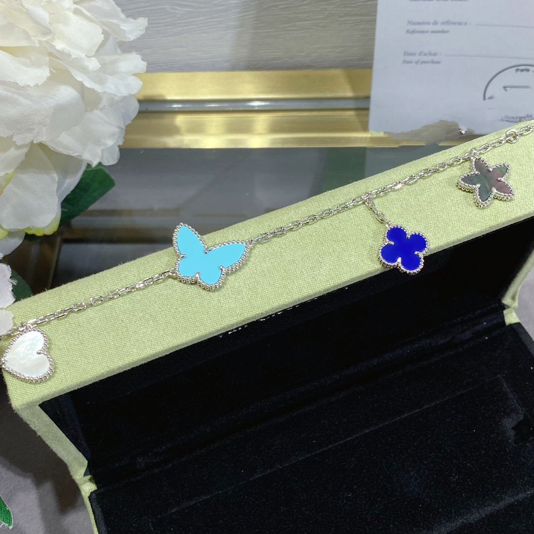 [Elowen Schmuck] LUCKY SPRING SILBERARMBAND 4 MOTIVE