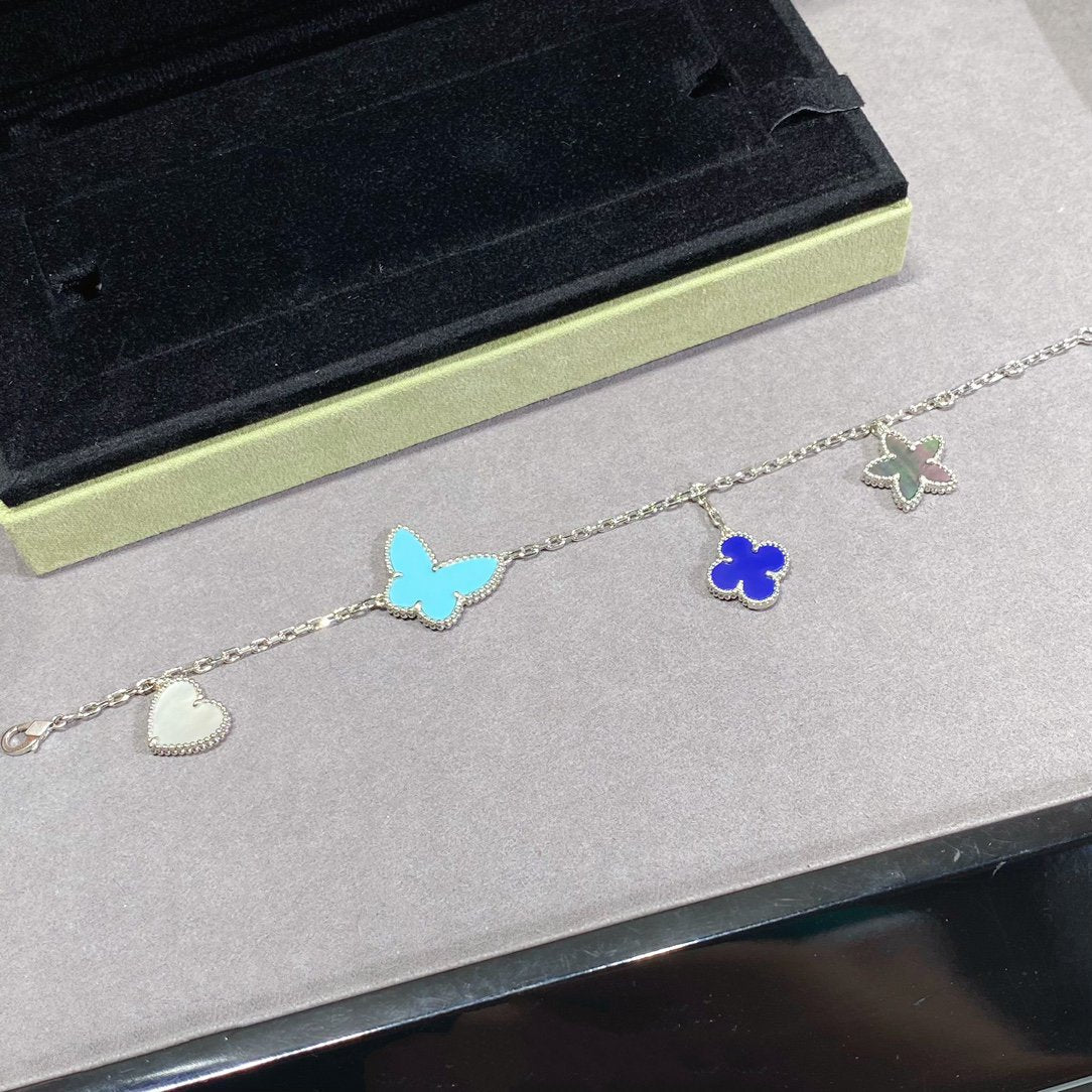[Elowen Schmuck] LUCKY SPRING SILBERARMBAND 4 MOTIVE