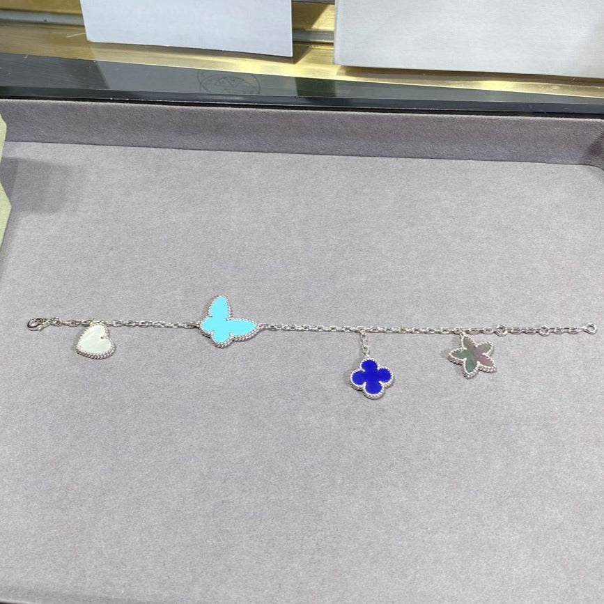 [Elowen Schmuck] LUCKY SPRING SILBERARMBAND 4 MOTIVE