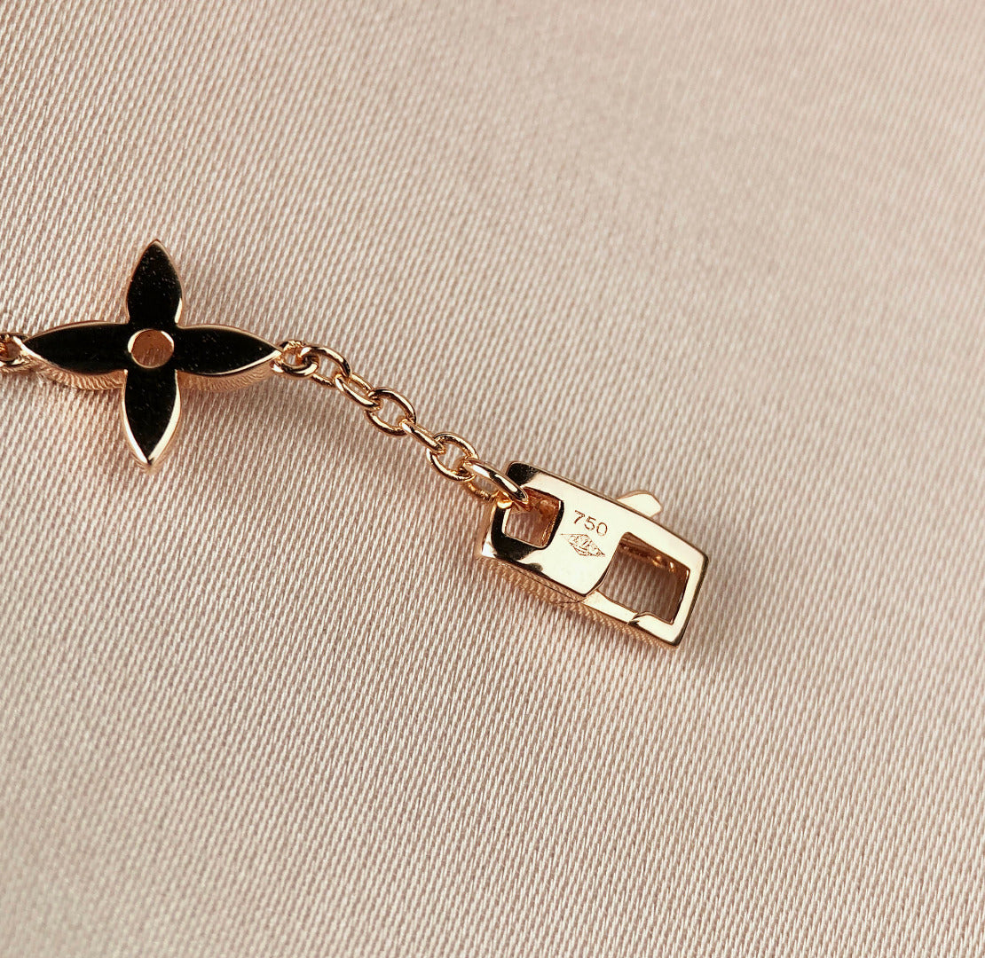 [Elowen jewelsry ]スター＆サン 7モチーフ ゴールドブレスレット