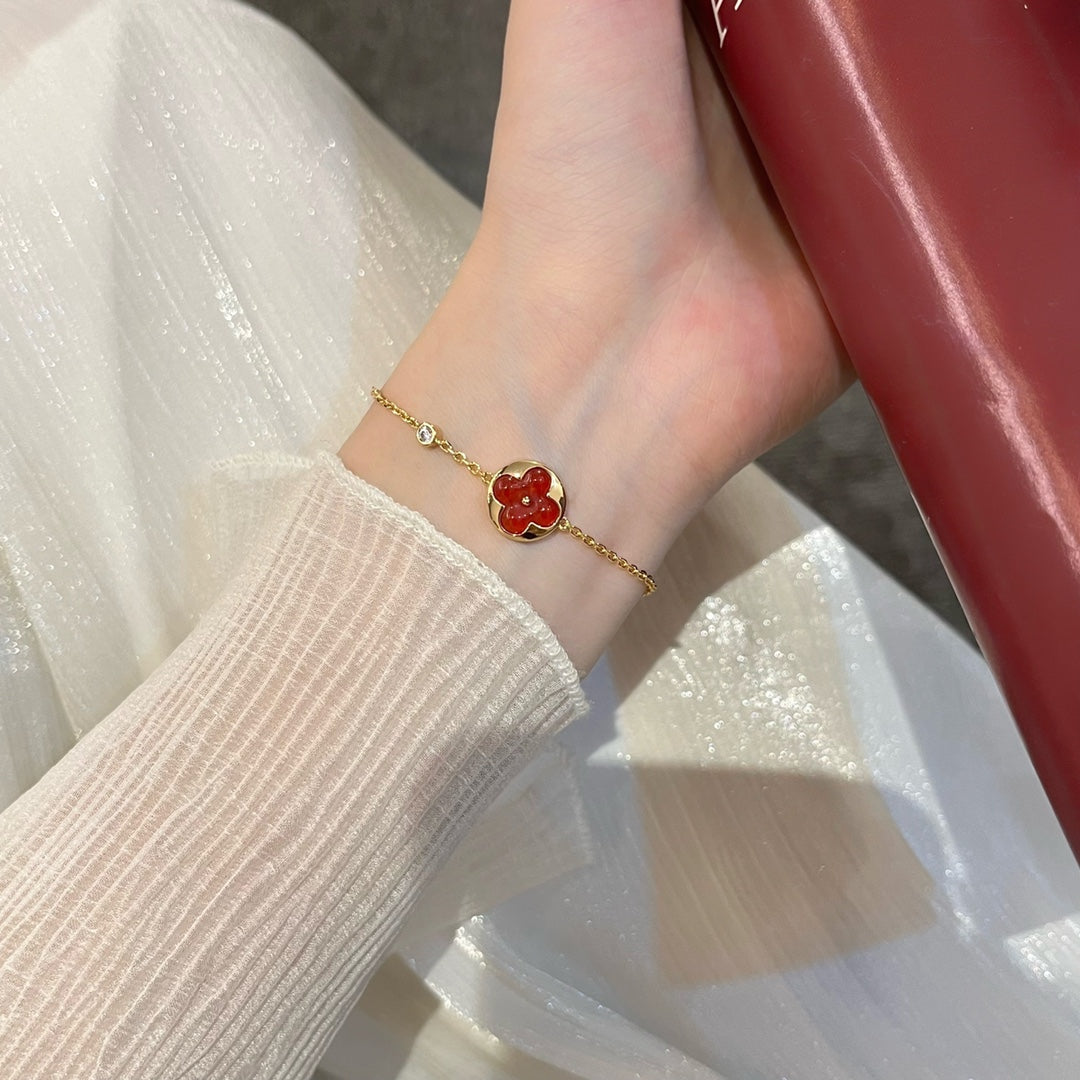 [Elowen jewelsry ]SUN PEDANT CARNELIAN BRACELET