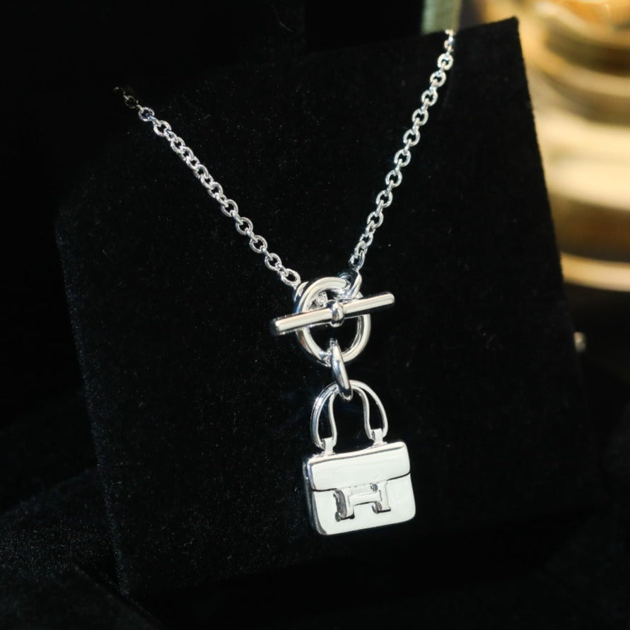 [Elowen jewelsry ]POP H PEDANT SILVER NECKLACE