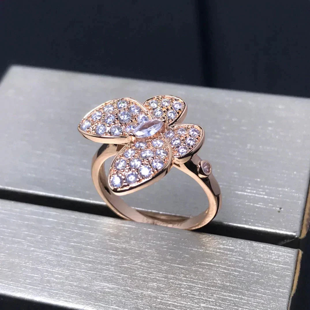 [Elowen jewelsry ]BUTTERFLY PINK GOLD DIAMOND RING