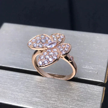 [Elowen jewelsry ]BUTTERFLY PINK GOLD DIAMOND RING