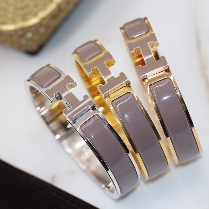 [Elowen jewelsry ]H BRACELET 12MM BROWN