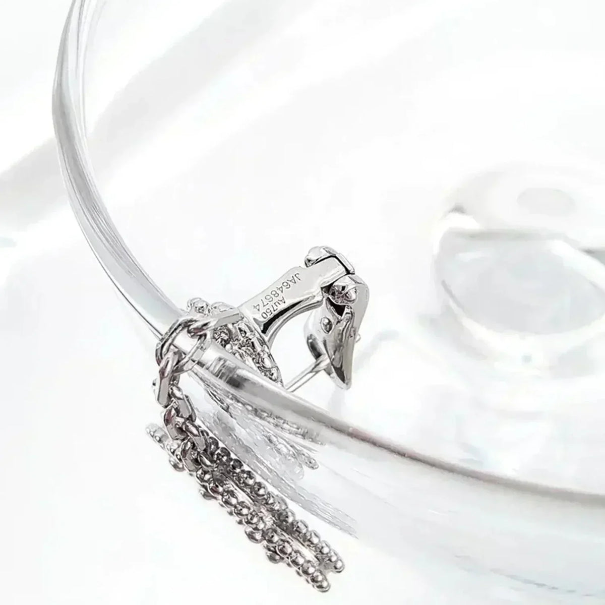 [Elowen jewelsry ]CLOVER 2 MOTIFS  DIAMOND ONYX EARRINGS SILVER