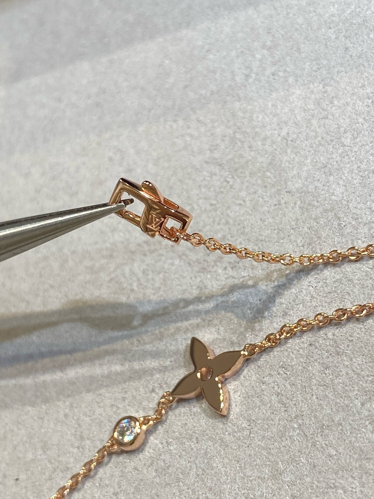 [Elowen jewelsry ]スター ダイヤモンド ピンクゴールド ブレスレット