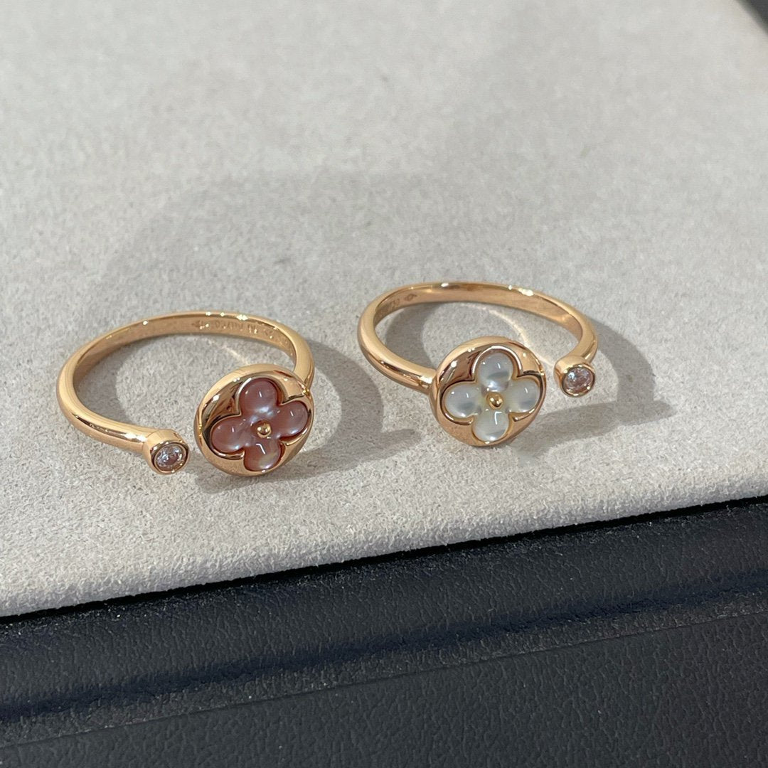 [Elowen jewelsry ]SUN 1 DIAMANT RING MIT ROSA PERLMUTT