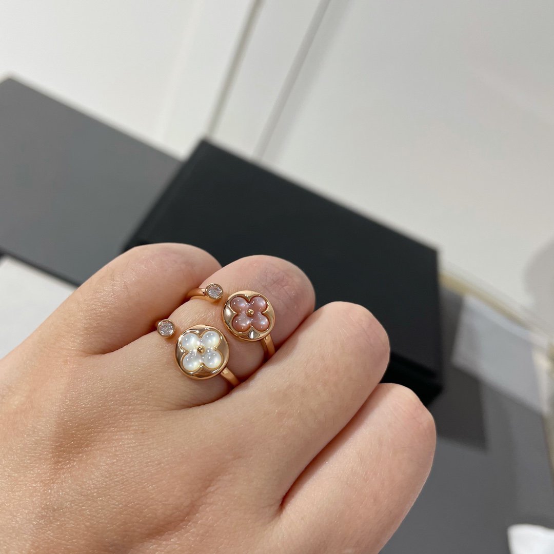 [Elowen jewelsry ]SUN 1 DIAMANT RING MIT ROSA PERLMUTT