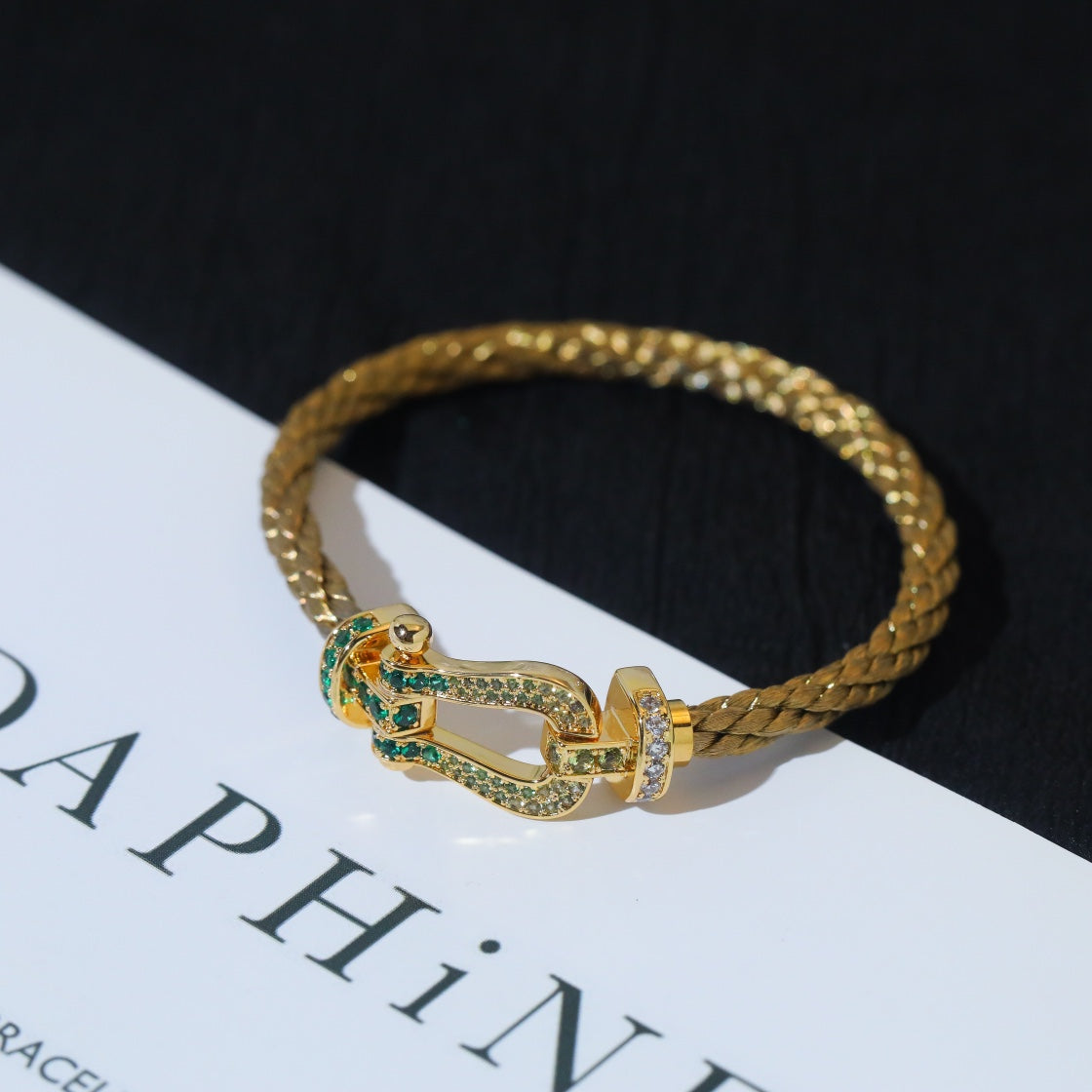 [Elowen jewelsry ]FORCE 10 GOLD GREEN DIAMOND PAVED