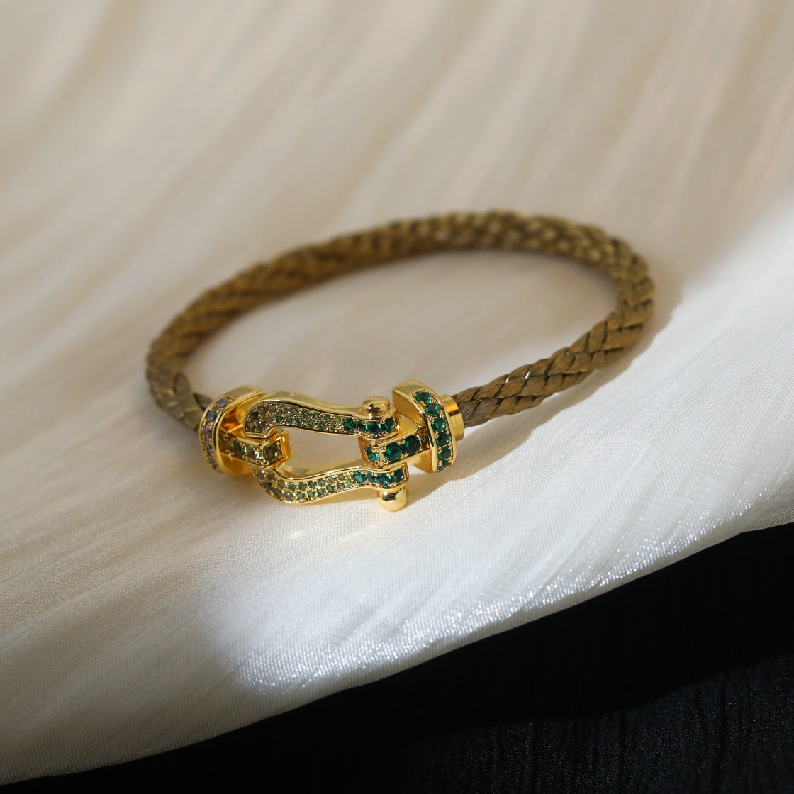 [Elowen jewelsry ]FORCE 10 GOLD GREEN DIAMOND PAVED