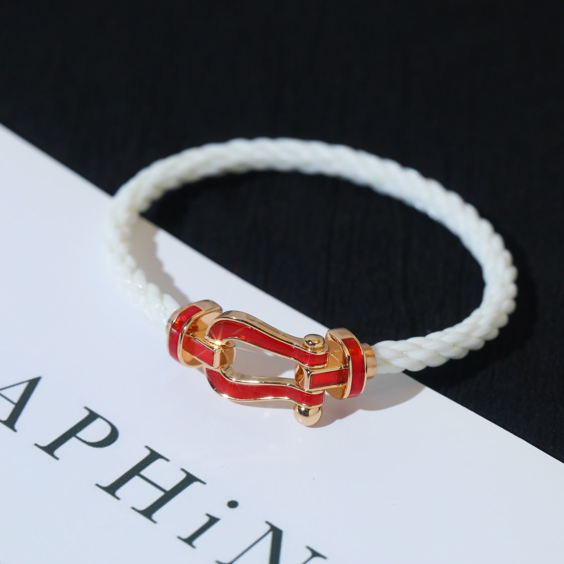 [Elowen jewelsry ]FORCE 10 WHITE TEXTILE DIAMOND PAVED