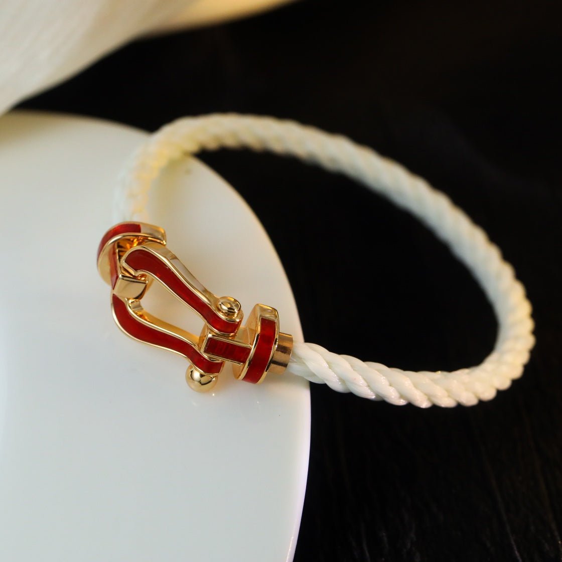 [Elowen jewelsry ]FORCE 10 WHITE TEXTILE DIAMOND PAVED