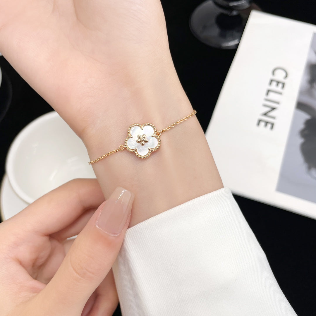 [Elowen jewelsry ]LUCKY SPRING ROSÉGOLD MOP ARMBAND