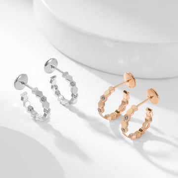 [Elowen jewelsry ]BEE LOVE DIAMANT-CREOLEN