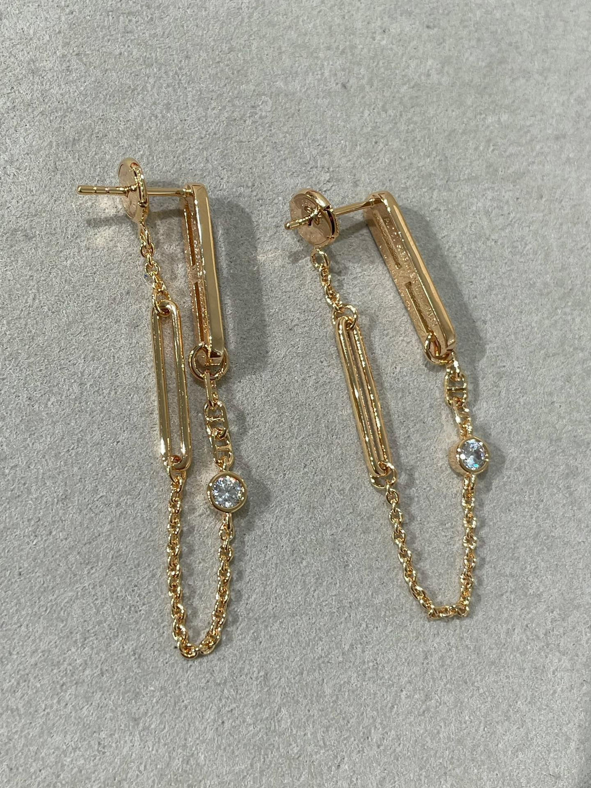 [Elowen jewelsry ]CHAOS DIAMOND DROP OHRRINGE