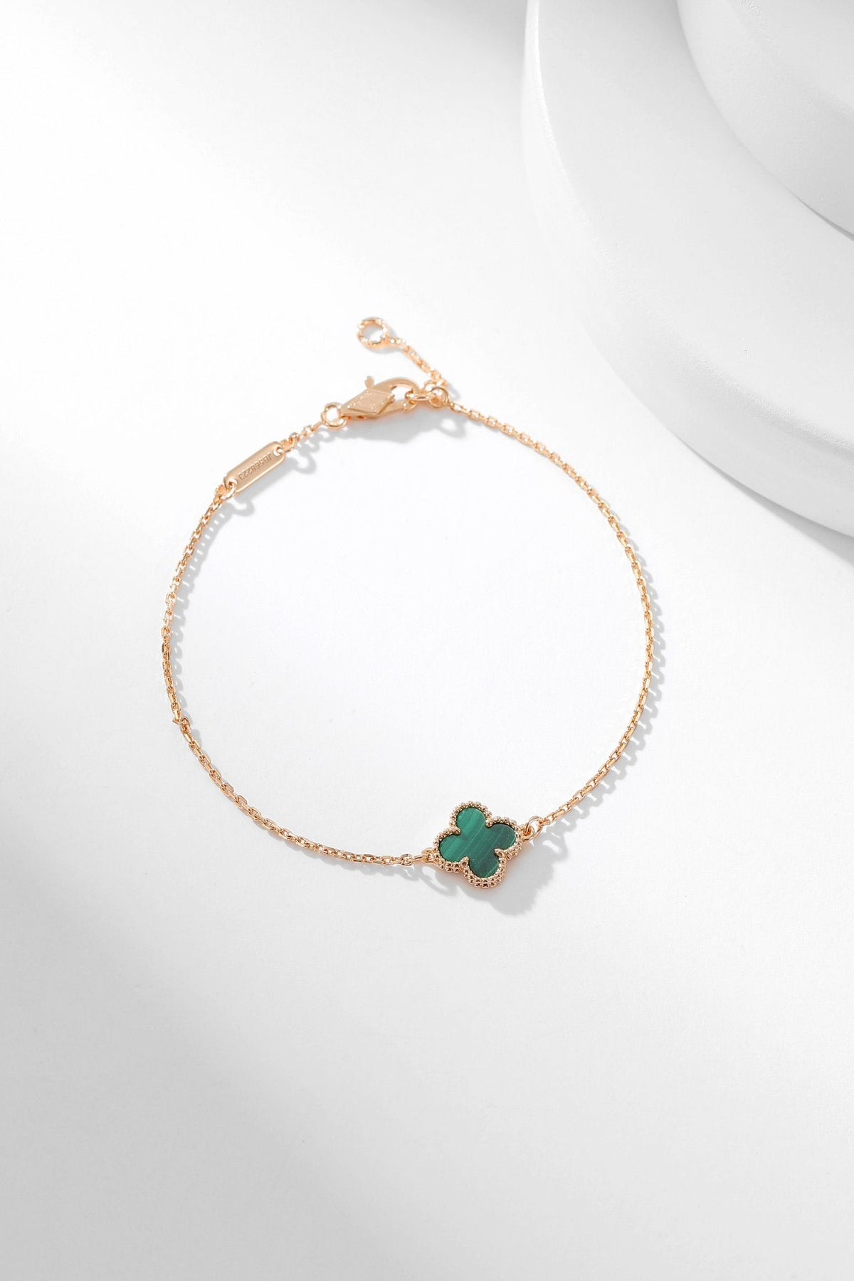 [Elowen jewelsry ]CLOVER BRACELET MALACHITE 1 MOTIF