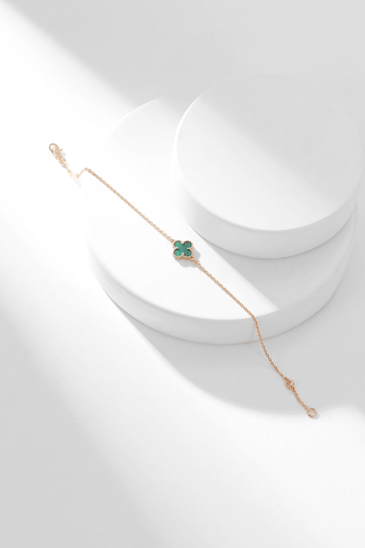 [Elowen jewelsry ]CLOVER BRACELET MALACHITE 1 MOTIF