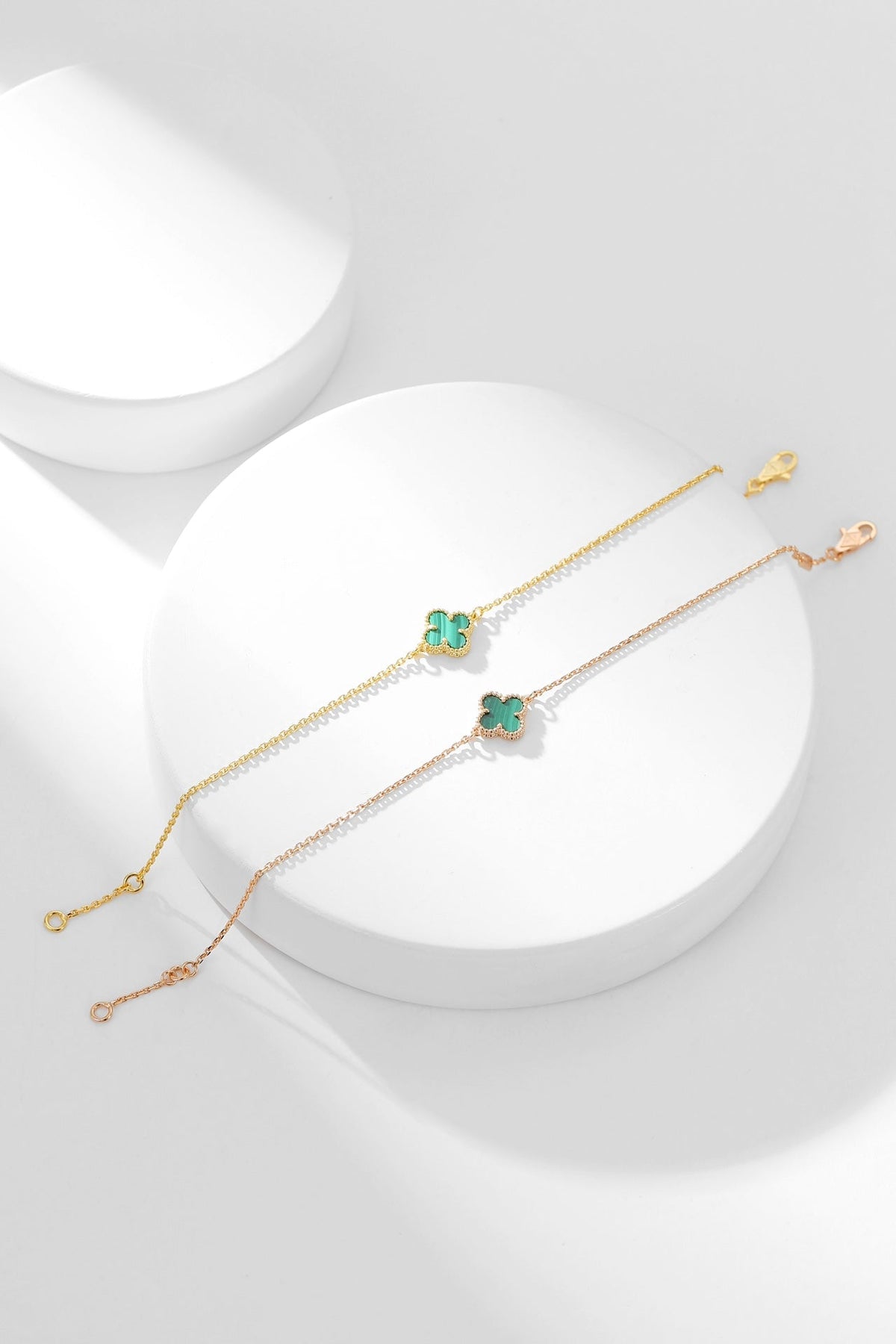 [Elowen jewelsry ]CLOVER BRACELET MALACHITE 1 MOTIF