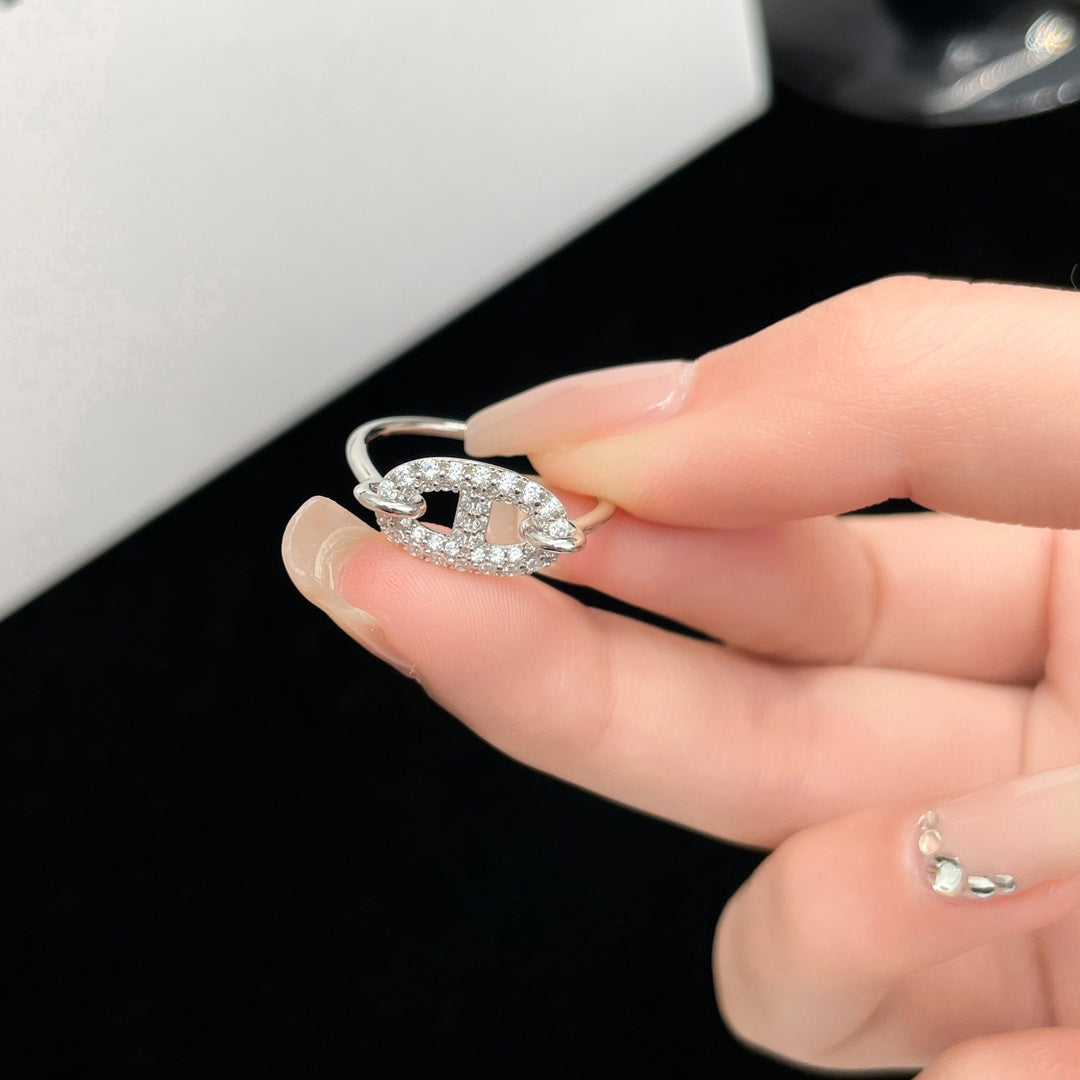 [Elowen jewelsry ]ロンデ スモール シルバー ダイヤモンド リング