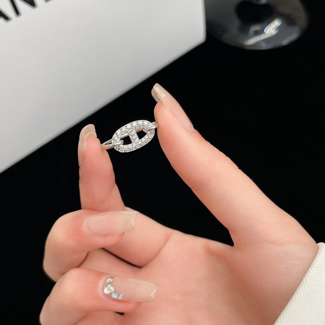 [Elowen jewelsry ]ロンデ スモール シルバー ダイヤモンド リング