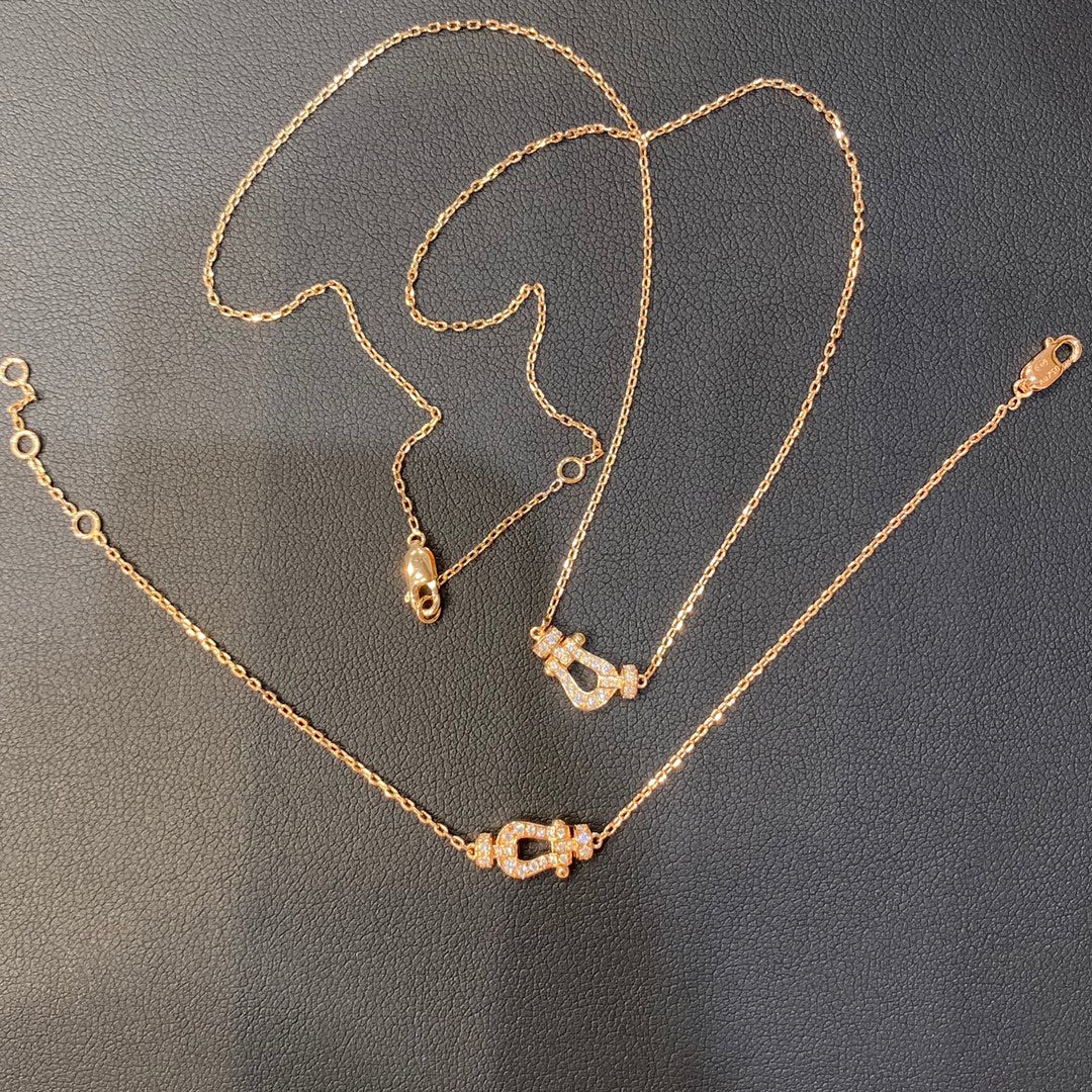 [Elowen jewelsry ]FORCE 10 DIAMOND PINK GOLD NECKLACE MINI MODEL
