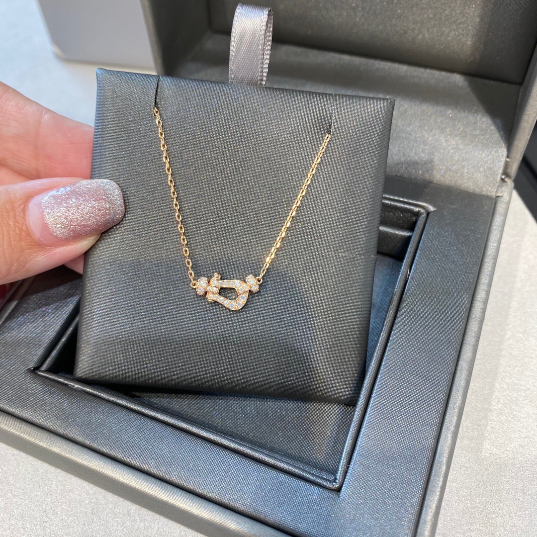 [Elowen jewelsry ]FORCE 10 DIAMOND PINK GOLD NECKLACE MINI MODEL