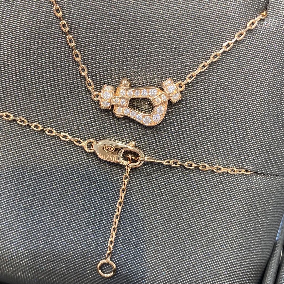 [Elowen jewelsry ]FORCE 10 DIAMOND PINK GOLD NECKLACE MINI MODEL
