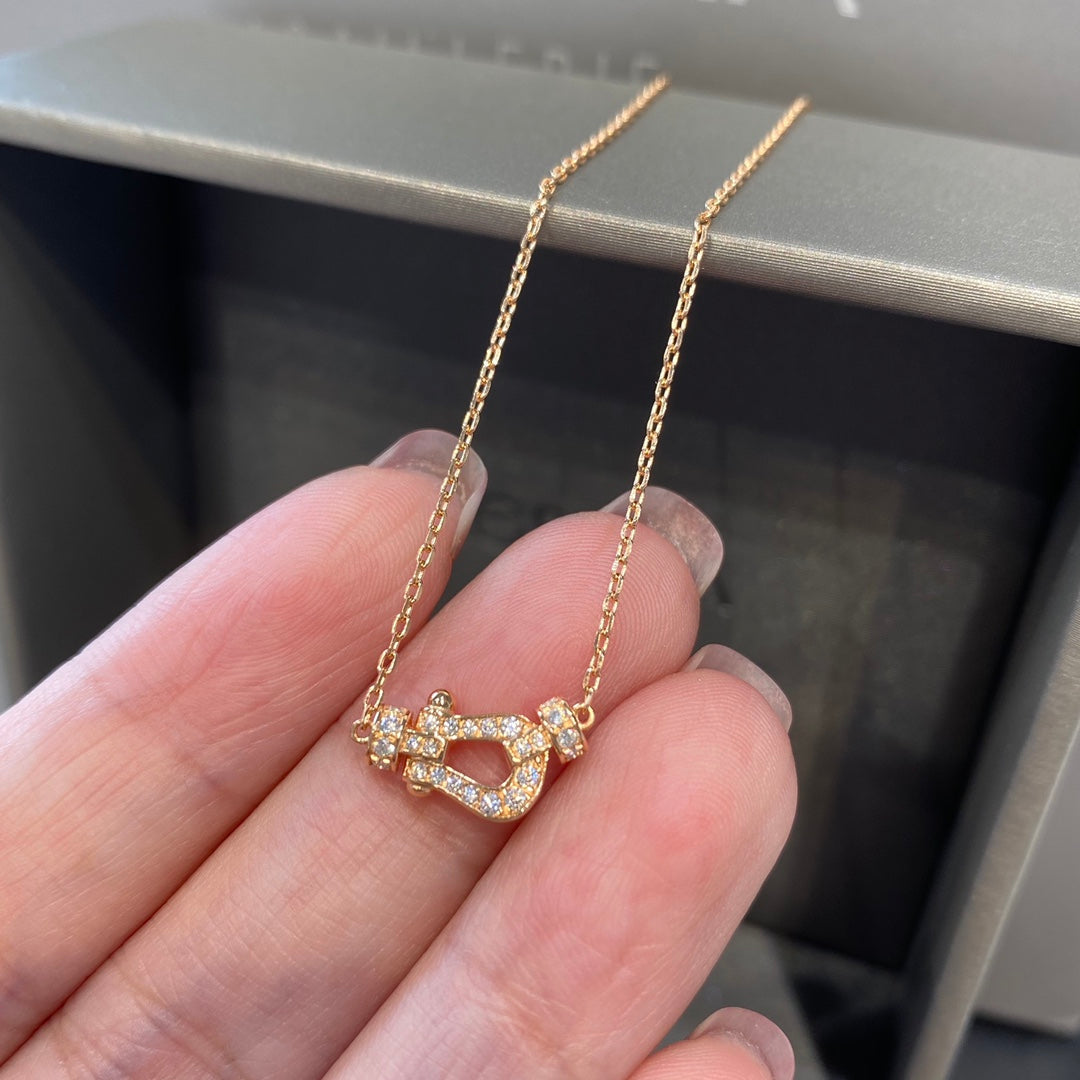 [Elowen jewelsry ]FORCE 10 DIAMOND PINK GOLD NECKLACE MINI MODEL