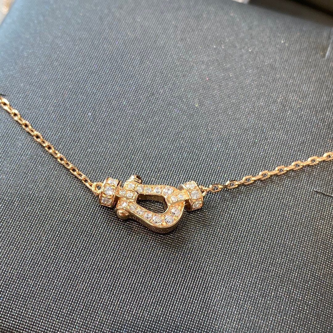 [Elowen jewelsry ]FORCE 10 DIAMOND PINK GOLD NECKLACE MINI MODEL