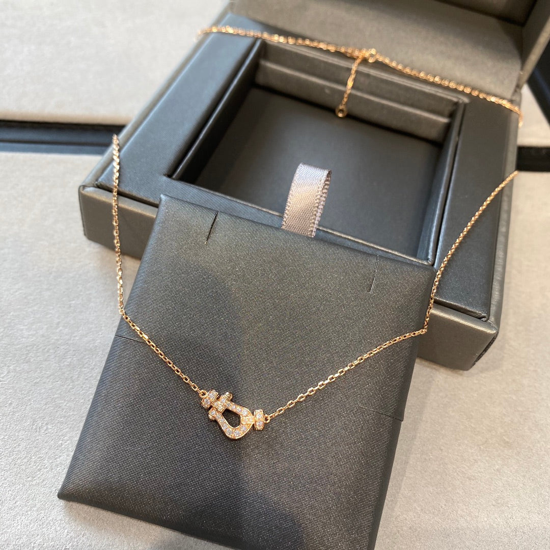 [Elowen jewelsry ]FORCE 10 DIAMOND PINK GOLD NECKLACE MINI MODEL