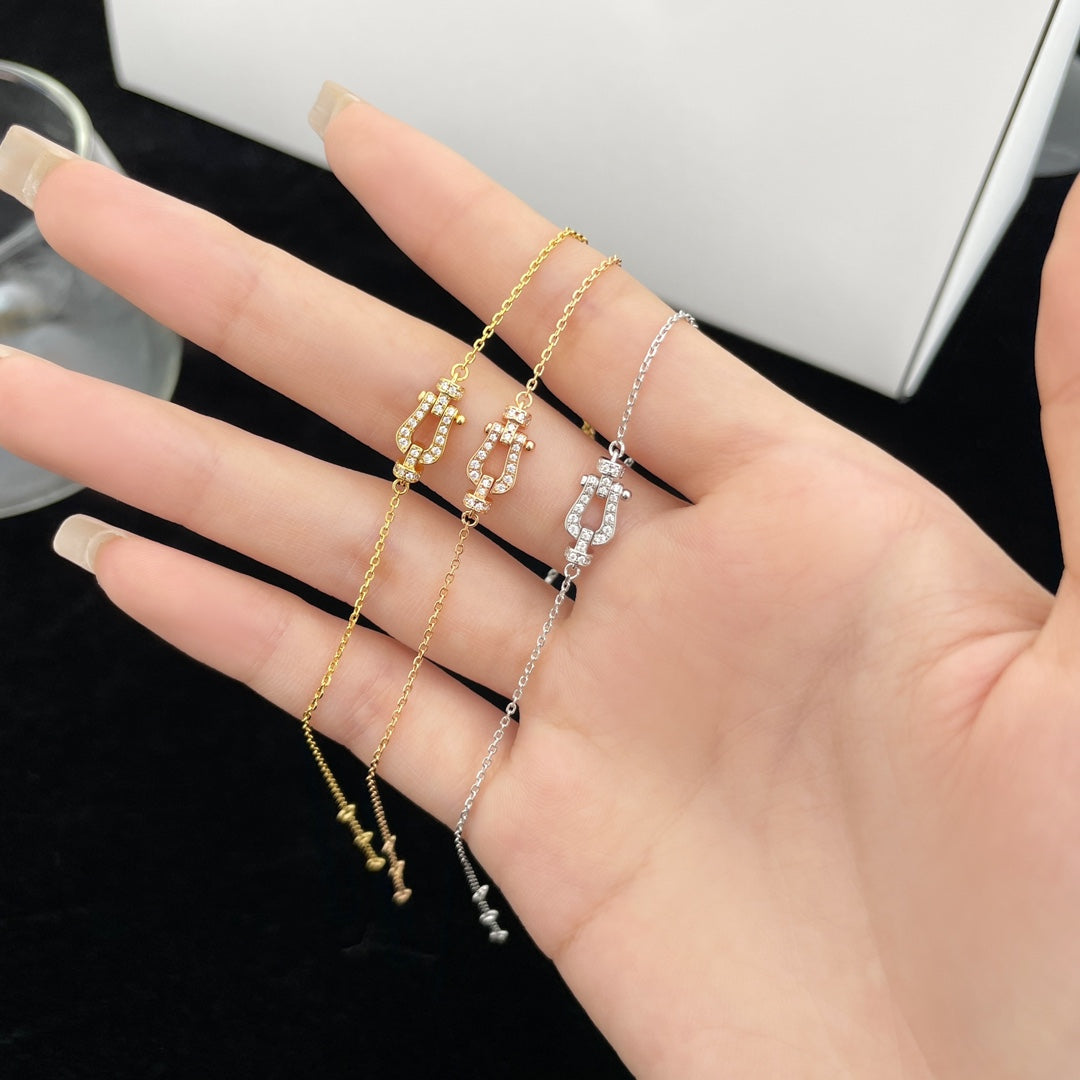 [Elowen jewelsry ]FORCE 10 FULL DIAMOND BUCKLE CHAIN LINK MINI MODEL