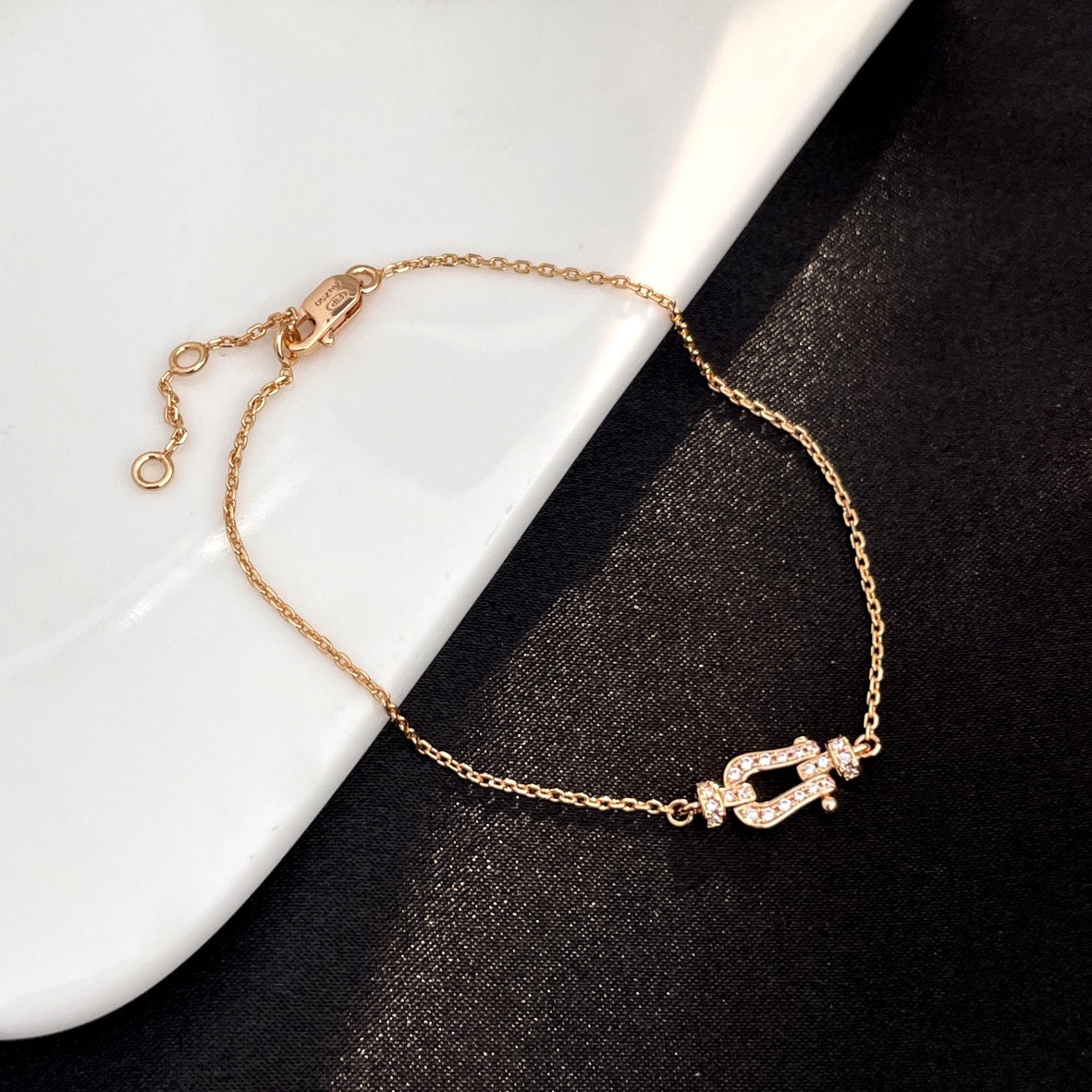 [Elowen jewelsry ]FORCE 10 FULL DIAMOND BUCKLE CHAIN LINK MINI MODEL