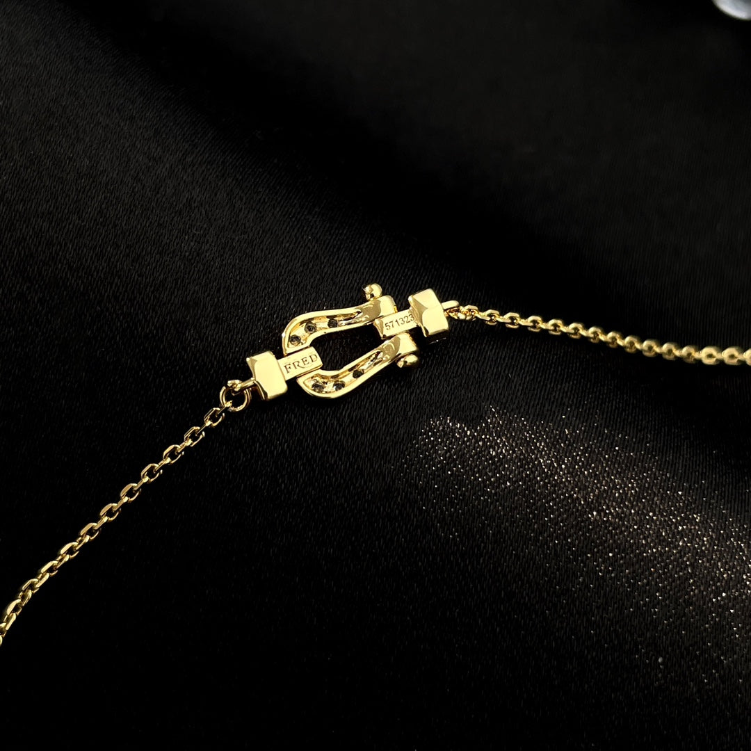 [Elowen jewelsry ]FORCE 10 FULL DIAMOND BUCKLE CHAIN LINK MINI MODEL