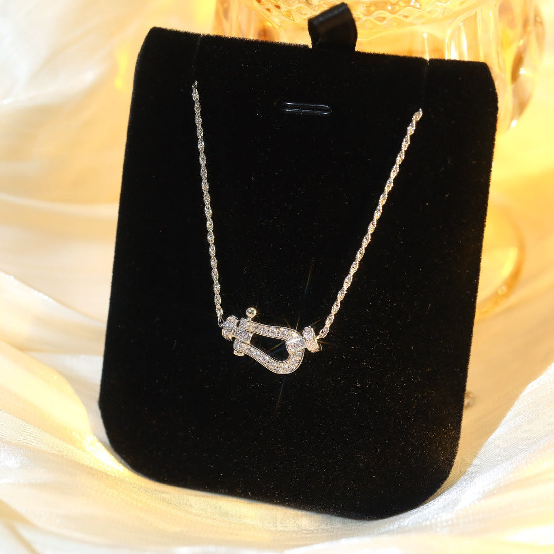 [Elowen jewelsry ]FORCE 10 DIAMOND SILVER NECKLACE MINI MODEL
