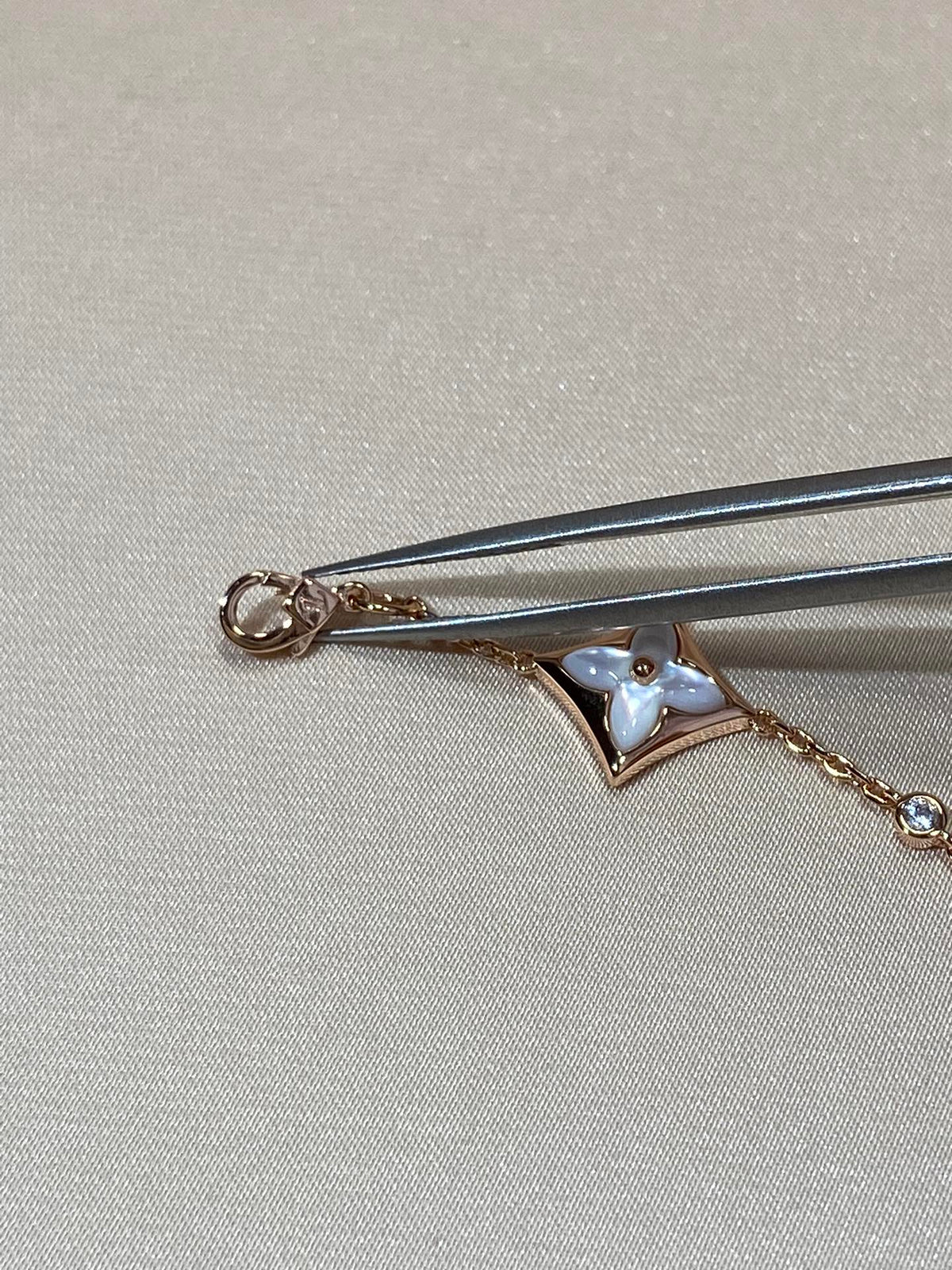 [Elowen jewelsry ]STERN 4 MOTIV PERLMUTT DIAMANT ROSÉGOLD ARMBAND