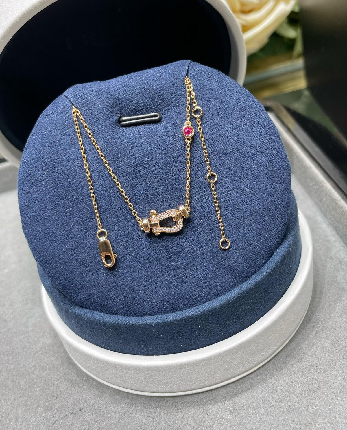 [Elowen jewelsry ]FORCE 10 DIAMOND PINK GOLD NECKLACE
