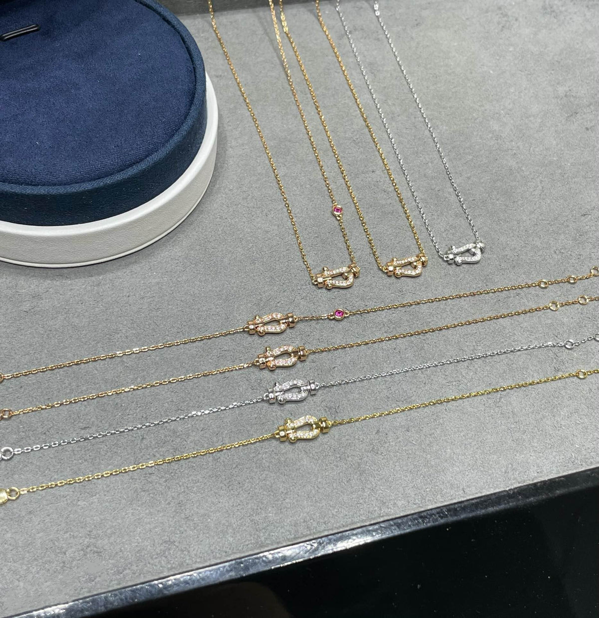 [Elowen jewelsry ]FORCE 10 DIAMOND PINK GOLD NECKLACE