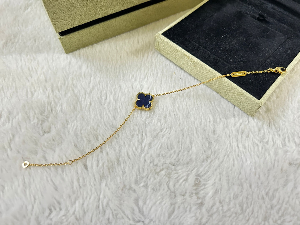[Elowen jewelsry ]CLOVER 1 MOTIF PIETERSITE BRACELET