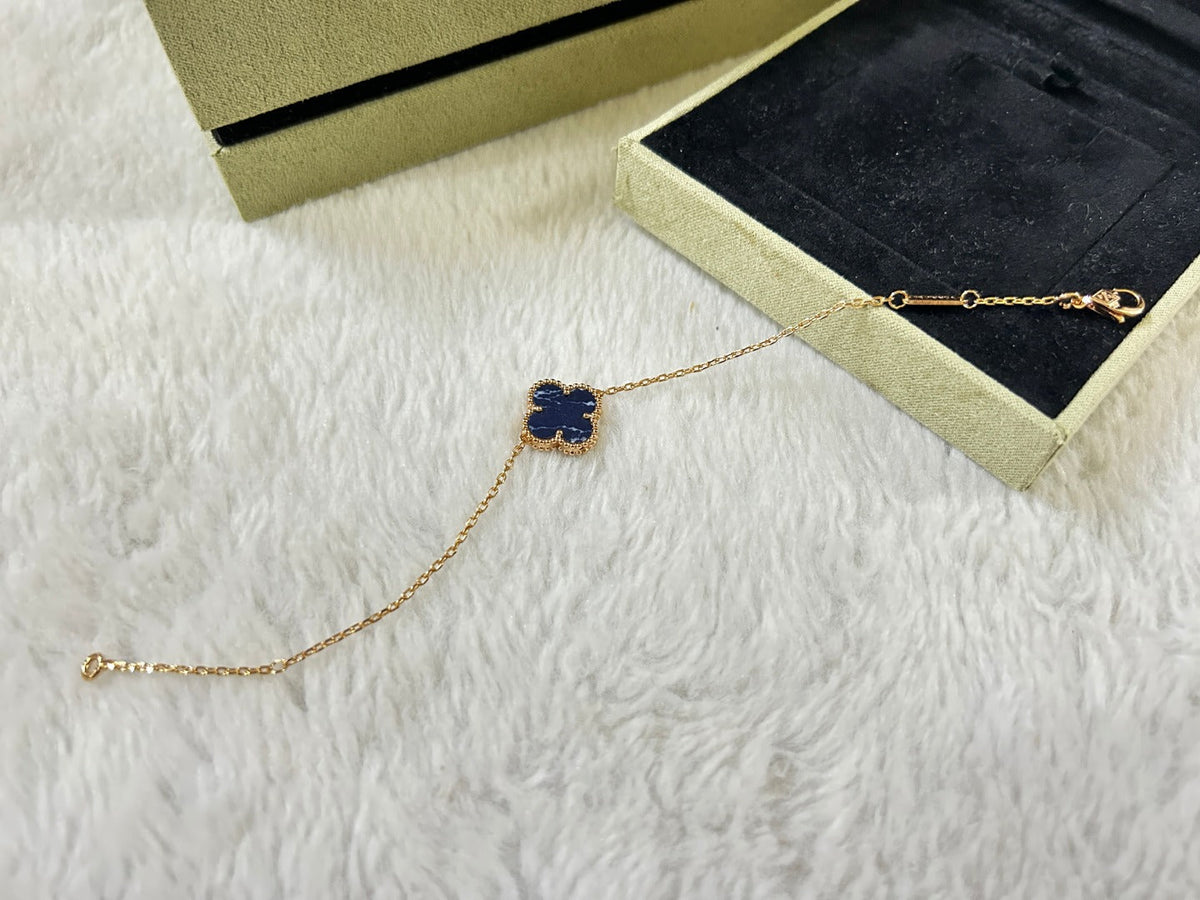 [Elowen jewelsry ]CLOVER 1 MOTIF PIETERSITE BRACELET