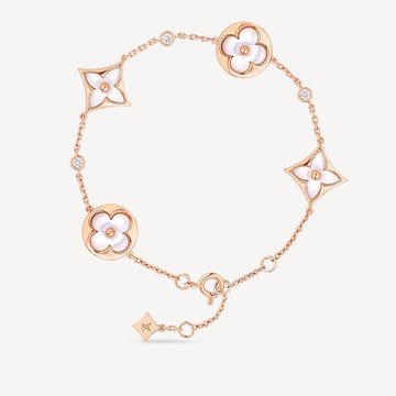 [Elowen jewelsry ]スター＆サン 4モチーフ ホワイトMOP ピンクゴールド ブレスレット